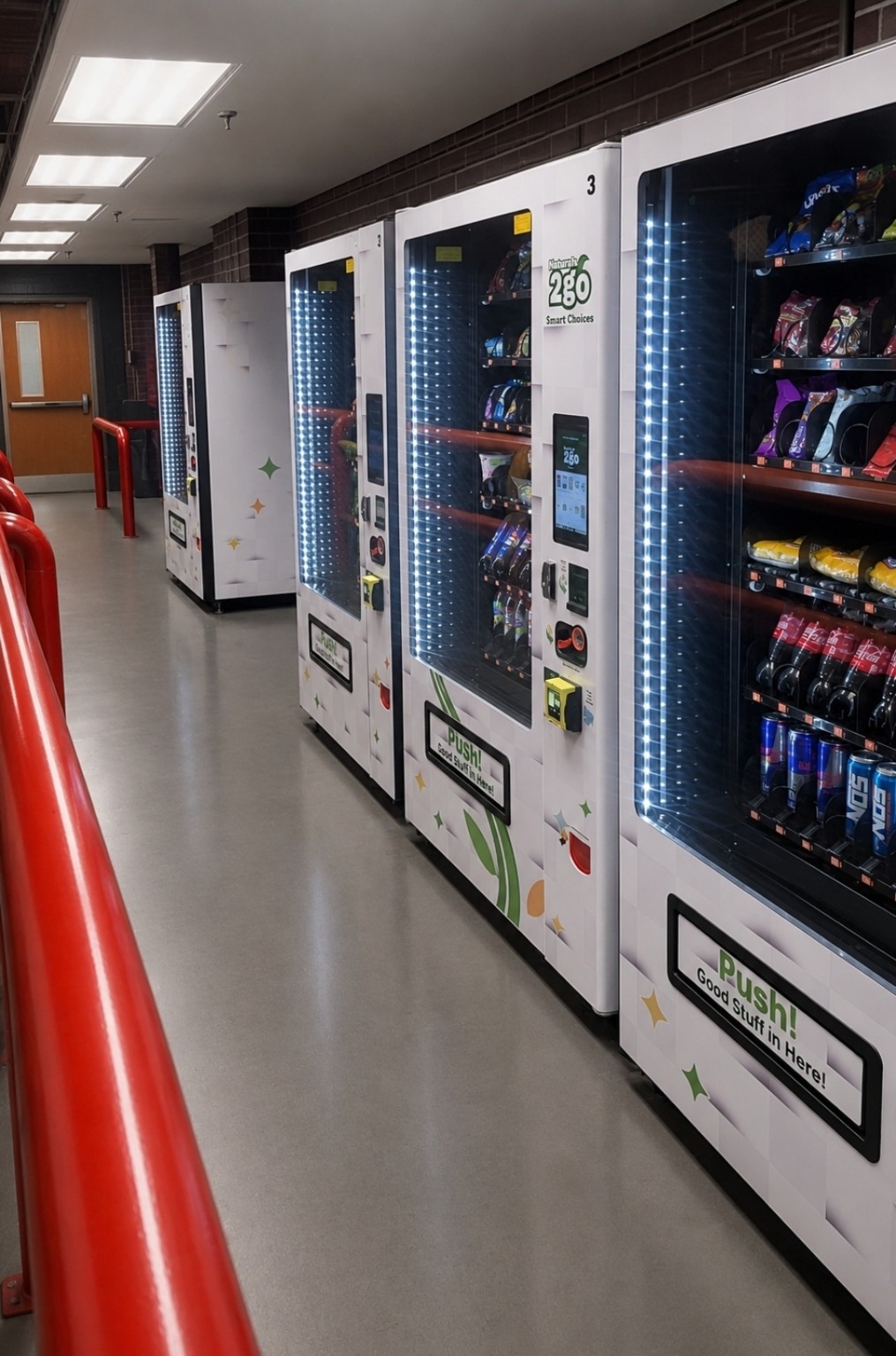 Genesis vending machines installed in a workplace